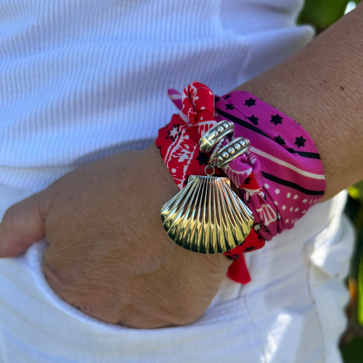 Collana Conchiglia Rosso/Fuxia