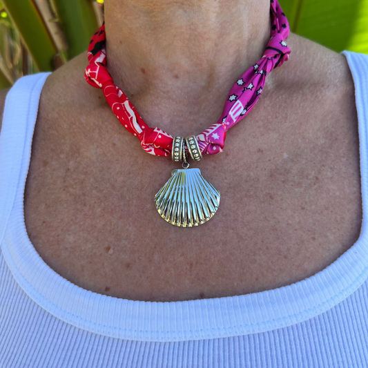 Collana Conchiglia Rosso/Fuxia