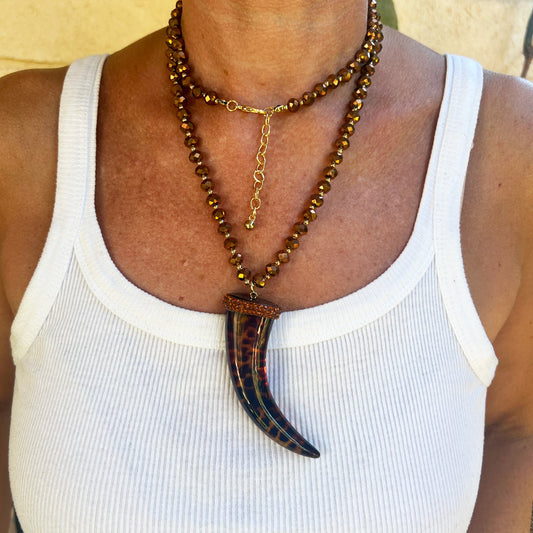 Collana Lucky glow Brown